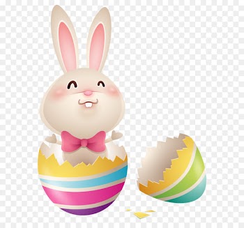 Easter Bunny Easter egg Rabbit - Easter Bunny in Egg PNG Clipart Image 