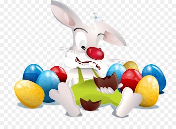 Easter Bunny Easter egg Rabbit - Vector Easter illustration 