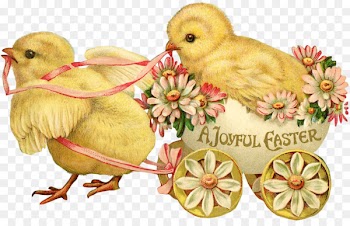 Easter Bunny Easter postcard Greeting card - chick 