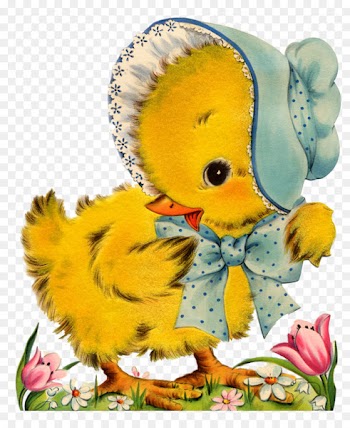 Easter Bunny Easter postcard Greeting & Note Cards Duck - Easter 
