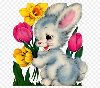 Easter Bunny Easter postcard Rabbit Clip art - easter bunny 