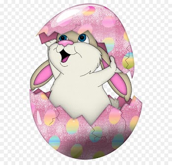 Easter Bunny Egg hunt Easter egg Clip art - Easter Cute Bunny in Egg Transparent PNG Clipart 