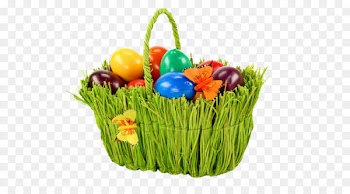 Easter Bunny Egg in the basket Easter basket - Easter Green Basket 