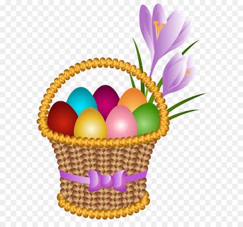 Easter Bunny Egg in the basket Easter egg Clip art - Easter Egg Basket Transparent PNG Clip Art Image 