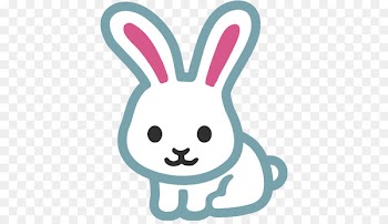 Easter Bunny Emoji Dutch rabbit Sticker - bunny ears 