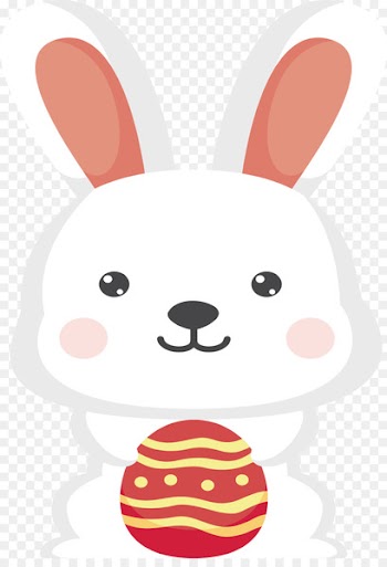 Easter Bunny European rabbit Clip art - Cartoon bunny sticker 