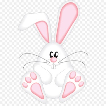 Easter Bunny European rabbit Clip art - pattern with bear and footprints shapes 