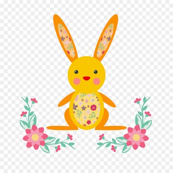 Easter Bunny European rabbit Easter egg - Easter cute rabbit 