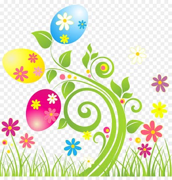Easter Bunny Flower Easter egg Clip art - Transparent Floral Cliparts 