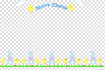 Easter Bunny Frames , easter border transparent background PNG clipart