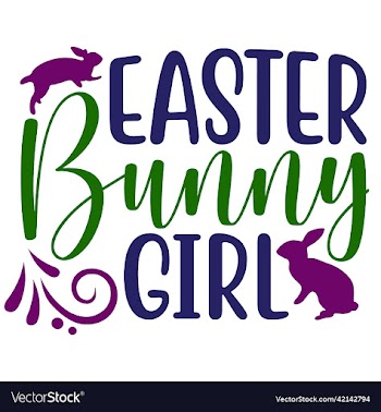 easter bunny girl silhouette
