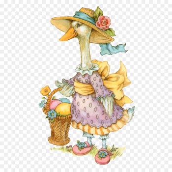 Easter Bunny Goose Bird Clip art - Duck hat 