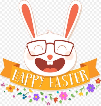 Easter Bunny Greeting & Note Cards Easter postcard - Laughed white rabbit 