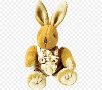 Easter Bunny Hare Stuffed toy Rabbit - Yellow bunny 