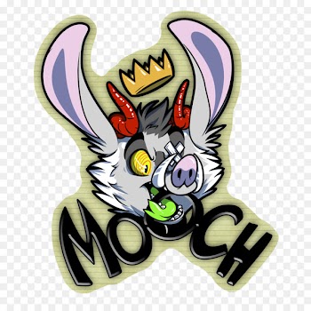 Easter Bunny Headgear Cartoon Font - august 15 badge 