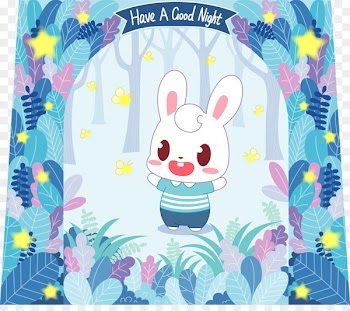 Easter Bunny Illustration Easter egg Art - cartoon fence 