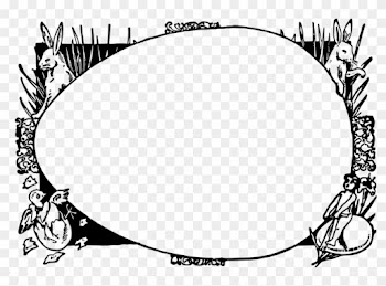 Easter Bunny Picture Frames Easter Egg Borders And - Easter Page Borders Black And White