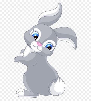 Easter Bunny Rabbit Cartoon Clip art - Cute Bunny Cartoon PNG Clip Art Image 