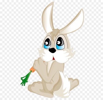 Easter Bunny Rabbit Clip art - Bunny with Carrot PNG Picture 