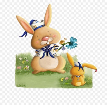 Easter Bunny Rabbit Cuteness - Cute rabbit teacher 