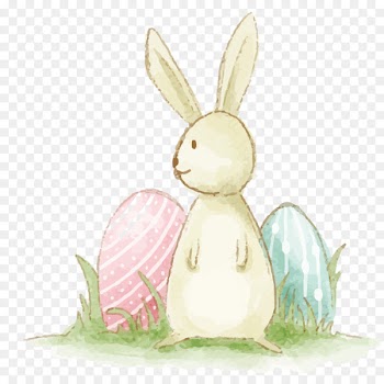 Easter Bunny Rabbit Hare - Vector Yellow Rabbit 