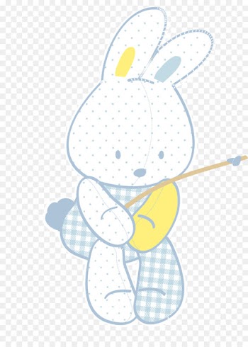 Easter Bunny Rabbit Illustration - Vector cute little bunny 
