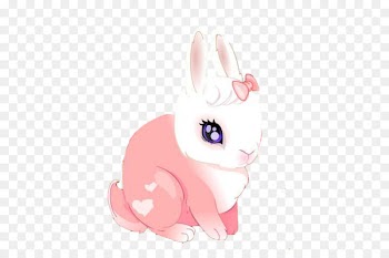 Easter Bunny Rabbit Skin Whiskers Illustration - Cute princess rabbit 