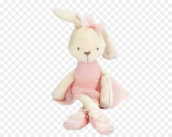 Easter Bunny Rabbit Stuffed toy Plush - Pink to appease the ears of rabbit dolls 