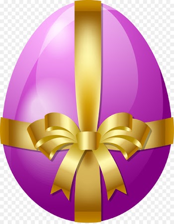 Easter Bunny Red Easter egg Clip art - Purple silk with eggs 