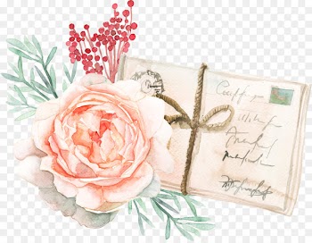 Easter Bunny Watercolor painting Rabbit Clip art - Postcard watercolor flowers 