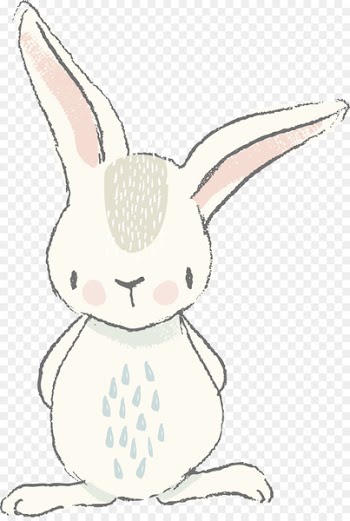 Easter Bunny White Rabbit Watercolor painting Clip art - rabbit 