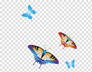 Easter Bunny Wish Easter egg, Colorful butterfly transparent background PNG clipart