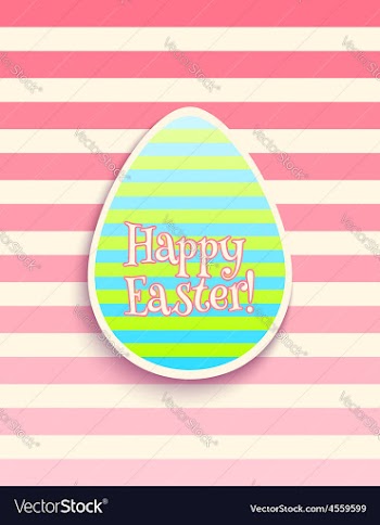  					Easter card egg vector image														