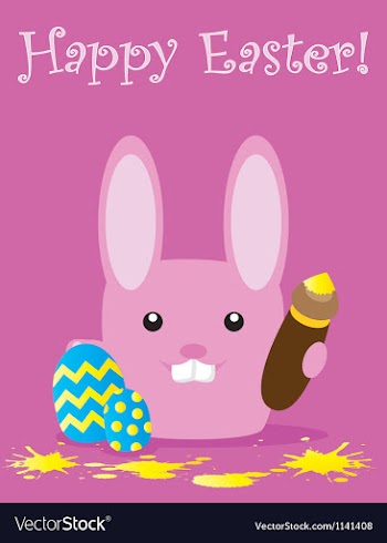  					Easter card vector image														