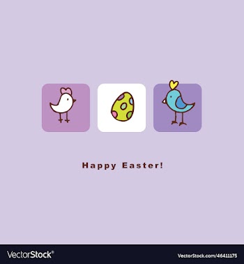 easter card with copy space