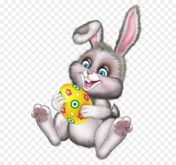 Easter Clip art - Cute Easter Bunny with Egg PNG Picture 