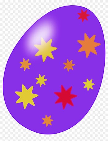 Easter Day Clip Art And Photo March Calendar - Easter Eggs With Stars