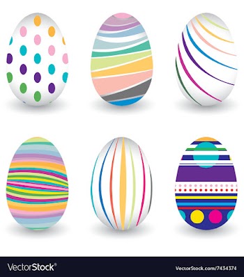 Easter day for egg isolated on design Colorful vector image