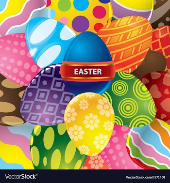  					Easter egg background vector image														