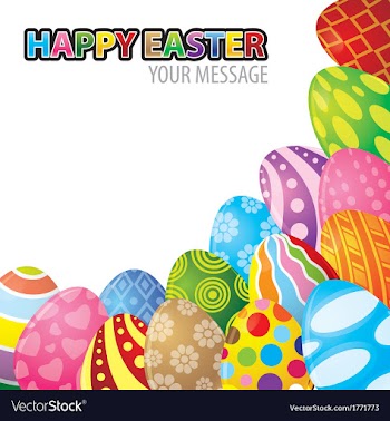  					Easter egg background vector image														