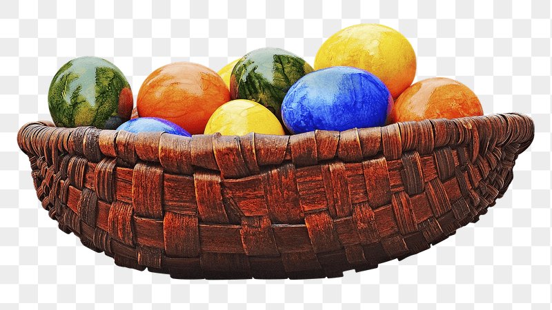 Easter egg basket png sticker, | Free PNG - rawpixel