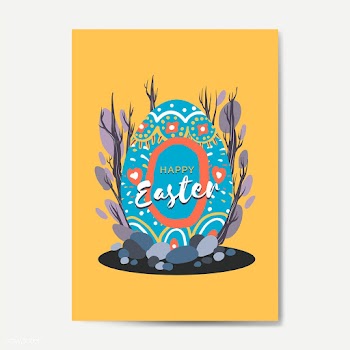 Easter egg design card | Free stock vector - 563591