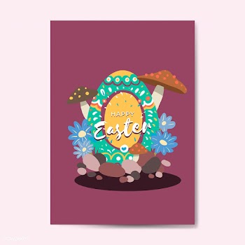 Easter egg design card | Free stock vector - 563593