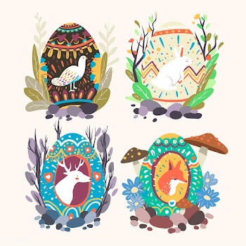 Easter egg designs collection | Free stock vector - 563506