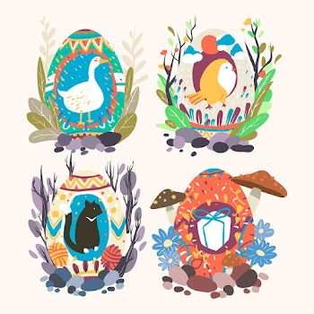 Easter egg designs collection | Free stock vector - 563531