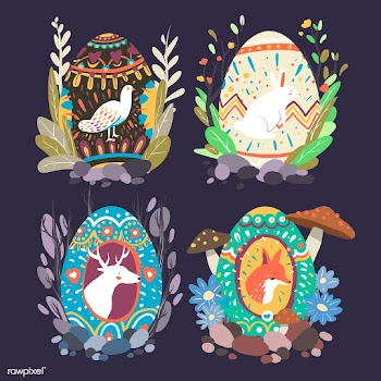 Easter egg designs collection | Free stock vector - 563535