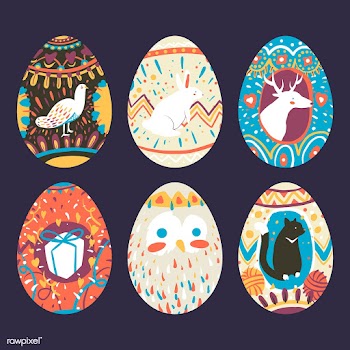Easter egg designs collection | Free stock vector - 563556
