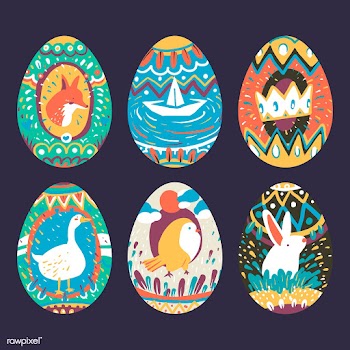 Easter egg designs collection | Free stock vector - 563558