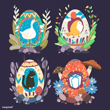 Easter egg designs collection | Free stock vector - 563560