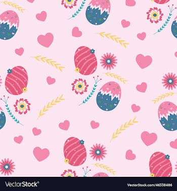 easter egg floral pattern